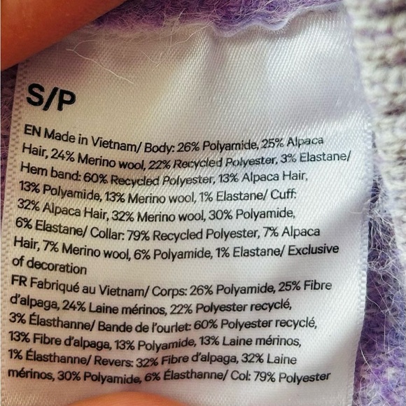 Lululemon wool-blend oversize sweater, size smalll - Picture 5 of 14